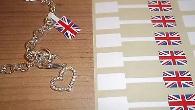 Union Jack Jewellery Price Stickers 10 X 54mm Tags / Labels / Dumbells / Jewelry • £3.73