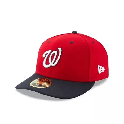 Washington Nationals New Era MLB On-Field Low Profile 59FIFTY Fitted Hat-Red • $24.99