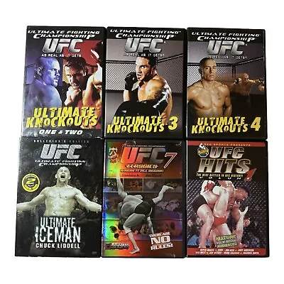 🔥 Lot Of 6 MMA ULTIMATE Fighting Championships UFC Fighting DVD Sets 🔥 • $28