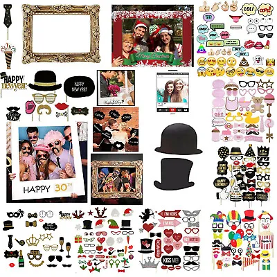 $9.35 • Buy Photo Booth Party Props Wedding Christmas Birthday Selfie Party Paper Supplies