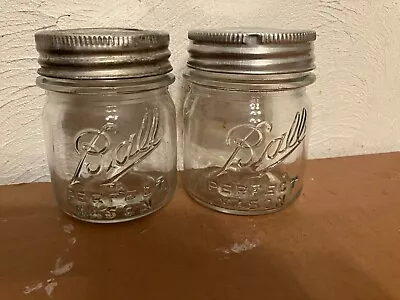 2 Ball 1/2 Pint Mason Jars & Lids • $28.95