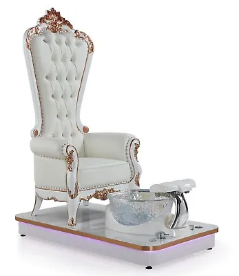 Spa Pedicure Queen Throne Chair WHITE • $5526.45
