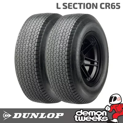 2 X Dunlop Historic/Classic/Vintage Racing L Section CR65 Tyres - 550 L15 • $878.45