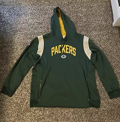 Green Bay Packers Player Team Issued Nike Therma Fit Hoodie Sweashirt 2XL • $99.99