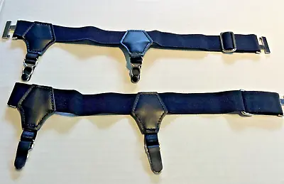 Adjustable Men Sock Duck-Mouth Garter Suspenders Belt Elastic Hold Clips • $13.99