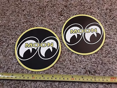 Lot Of 2 Classic Black Moon Eyes Racing Decals Stickers NHRA Hot Rod Rat Rod 5  • $8.95