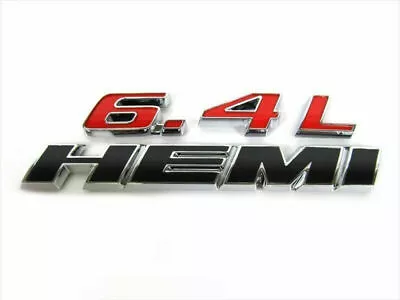 Chrysler Dodge Jeep SRT 392 6.4L HEMI Chrome Red & Black Emblem Badge Nameplate • $30.95