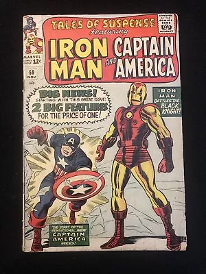 Tales Of Suspense 59 2.0 Marvel 1964 Iron Man Captain America Black Knight Ik • $49.99