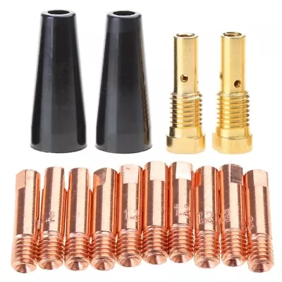 MIG Welding Kit Flux Cores Gasless Nozzle Replacement Welder Brass Welding Tips • £8.89