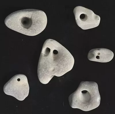 Hag Stone Fairy Stone Hex Stone Naturally Formed Beach Rock With Hole Lot  • $5.99