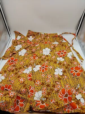 Vtg Women’s Liberty House Of Hawaii Long Hawaiian Wrap Around Skirt + Floral EUC • $49.99