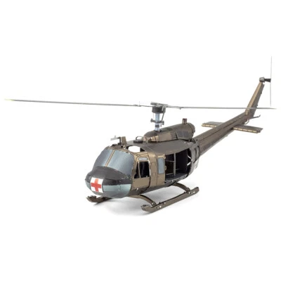 Fascinations Metal Earth Vietnam War UH-1 HUEY HELICOPTER 3D Steel Model Kit • $14.95