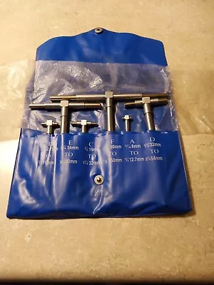 Vintage 6 Pc Precision Telescoping Gage Set 5/16  - 6  Range T-Bore Hole Gauges • $2