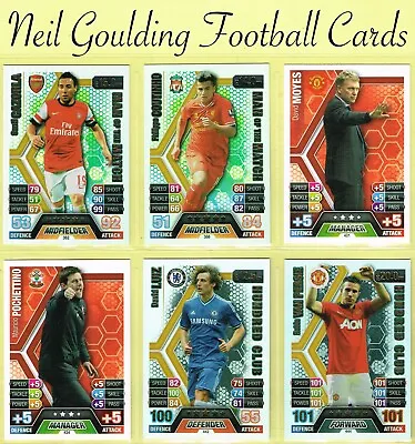 Topps MATCH ATTAX 2013-14 ☆ PREMIER LEAGUE ☆ Football Cards #361 To #444 • £0.99