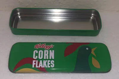 Kelloggs Corn Flakes Collectible Tin.  Green Metal Pencil Case From 2016  Mint* • £5.50