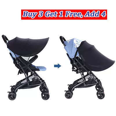 Universal Baby Stroller Accessories Pushchair Sunshade Canopy Sun UV Visor Cover • £5.87