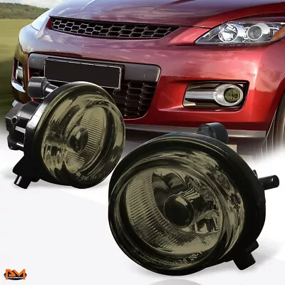 For 07-09 Mazda CX7 OE Style Smoke Lens Front Bumper Driving Fog Light/Lamp Pair • $45.89