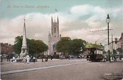 £2.99 • Buy St. Peter's Church & Tram, BRIGHTON, Sussex