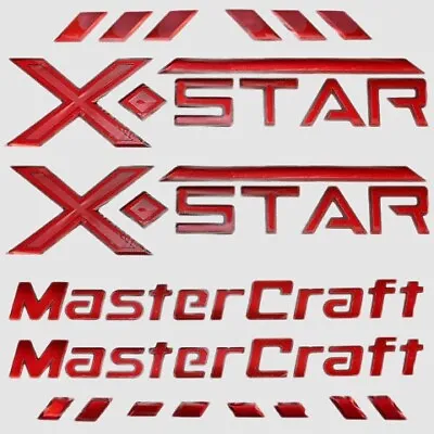 MasterCraft Boat Raised Decals 7501595 | X Star Pro Tour Red (Kit) • $309.97