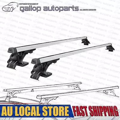 Universal Car Roof Rack 1450mm Cross Bars Aluminium Silver Adjustable Brackets • $80.99