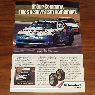 Eagle Talon Bf Goodrich Tires Magazine Advertisement Print Ad Mitsubishi Eclipse • $8.97