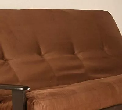 Futon Cover Only Chocolate Microfiber Fabric Fits 6-8 Inch Mattress (Queen Size) • $109.95