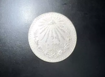 Mexico 1 Peso 1934 .720 Silver Coin • $35