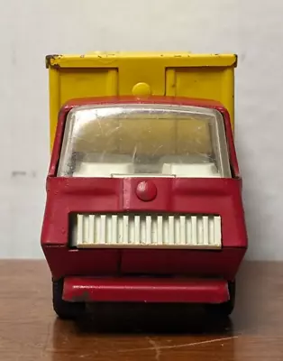 Vintage Tonka Red/Yellow Metal Closed Top Box Dump Truck • $19.95