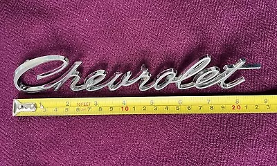 Vintage Beauty Chevrolet Script Emblem Nameplate Immaculate 60s 70s • $30