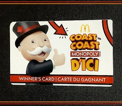 🇨🇦 Canada  🇨🇦 2023 Mcdonalds Monopoly Gift Card ----- Rare ----- New • $9.56