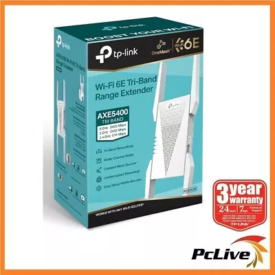 TP-LINK RE815XE AXE5400 Mesh WiFi 6E Range Extender Wireles Access Point Gigabit • $216.50