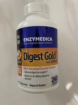 NEW Enzymedica DIGEST GOLD ATPro Digestive Support 240 Capsules EXP 01/2025 • $55