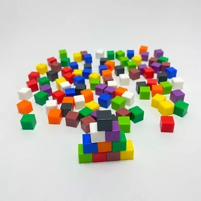 1 Cm Cubes 10 Colours 100 Pieces • £4