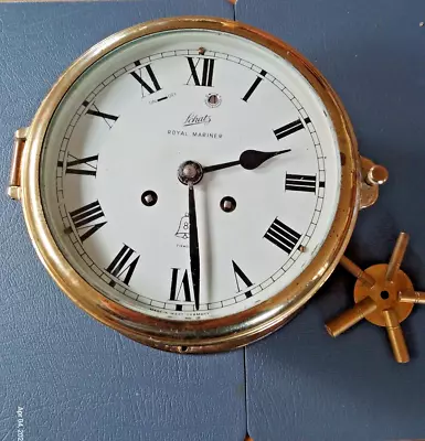 Schatz Royal Mariner Ship's Bell Clock Roman Numerals Possibly Overwound • £10.50