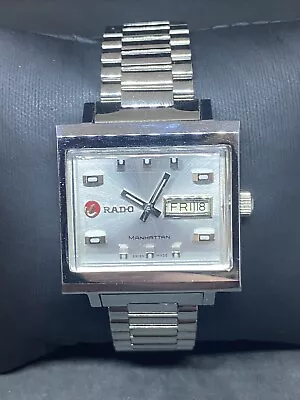 Vintage Rado Manhattan  Automatic Gents Watch Swiss Made • $96.98