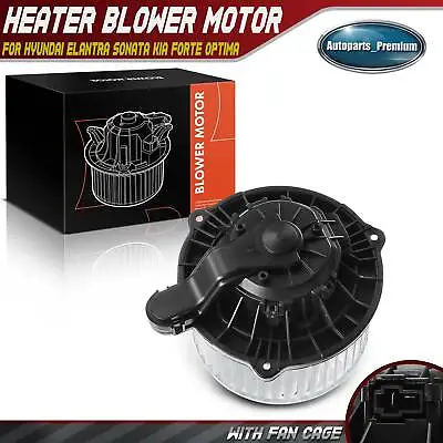 HVAC Heater Blower Motor With Cage For Hyundai Elantra Sonata Kia Forte Optima • $36.99