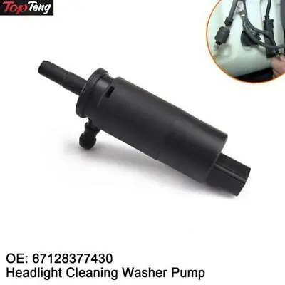 Headlight Cleaning Washer Pump 67128377430 For BMW E46 E90 X5 E60/E65 E66 X3 • $20.61