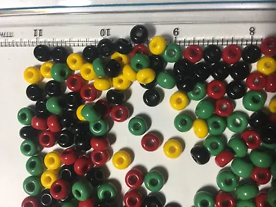 Irie Beads Rasta Seed Bead Mix  ***UPIC*** Rasta Red Yellow Green Black Beads • $8