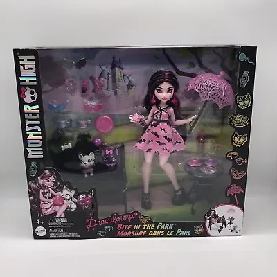 Mattel Monster High® Draculaura® Bite In The Park™ Doll And Playset Medium • $32.99