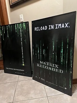 The Matrix Reloaded Movie Poster And The IMAX Revolution Movie Poster • $160