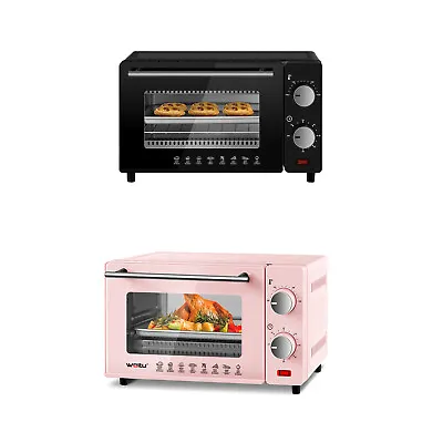 Mini Oven With Adjustable Temperature 10L Protable Oven Tabletop Cooking Baking • £48.99