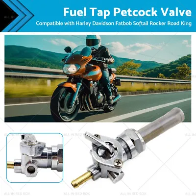 22mm Petcock Fuel Tap Valve Suitable For Harley Davidson Fatboy Softail Rocker • $28.99