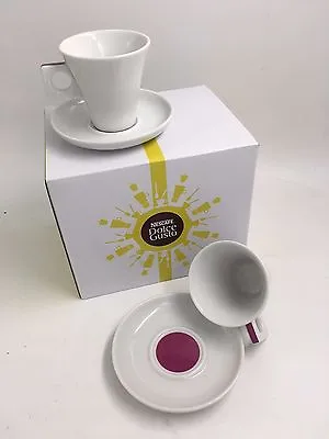 £9.99 • Buy Nescafé Dolce Gusto 50ml ESPRESSO Coffee Cup & Saucers Set Of 2