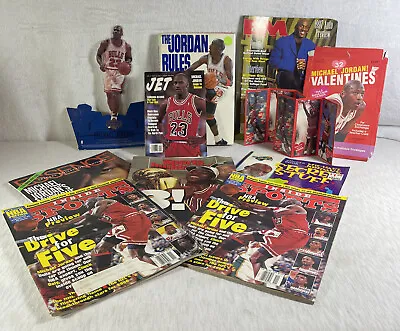 Lot Of Michael Jordan Memorabilia Inside Sports Stickers Sports Illustrated + • $36.57