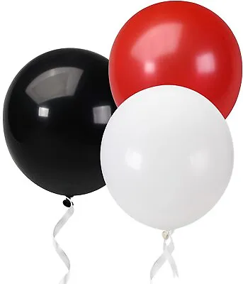 £2.29 • Buy 60 Red,Black,White Helium Balloons,Casion,Poker Colour Themed Party Decorations