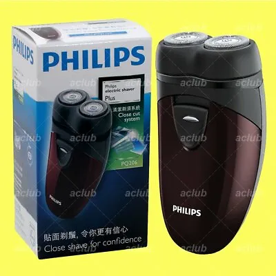 Philips PQ206 2-Head Close Cut Electric Men Shaver AA Powered Travel Clean Razor • $45.86