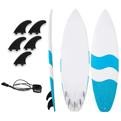 Ocean Waves Surfing Beach Boards Fiberglass Surfboard Durable And Flexible 6'4  • $349.95