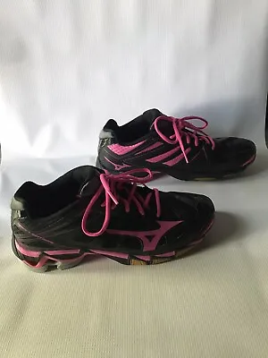 Mizuno Wave Lightning RX3 Women's 11 Black/pink Open Spaces In Heel Dynamotion • $23.99