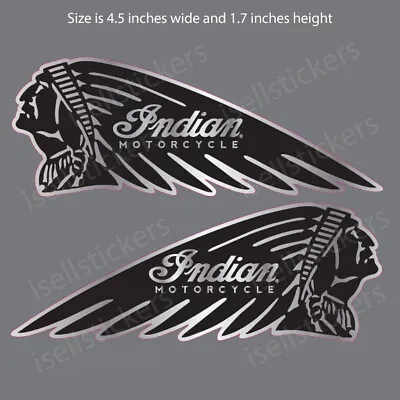 BM-12084 Reflective Indian Motorcycle Bonnet Safety Bike Helmet Decal Sticker • $6.50