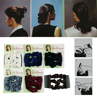 New Magic Comb Stretch Velvet Hair Head Comb Double Clips Women Gift   • $8.99